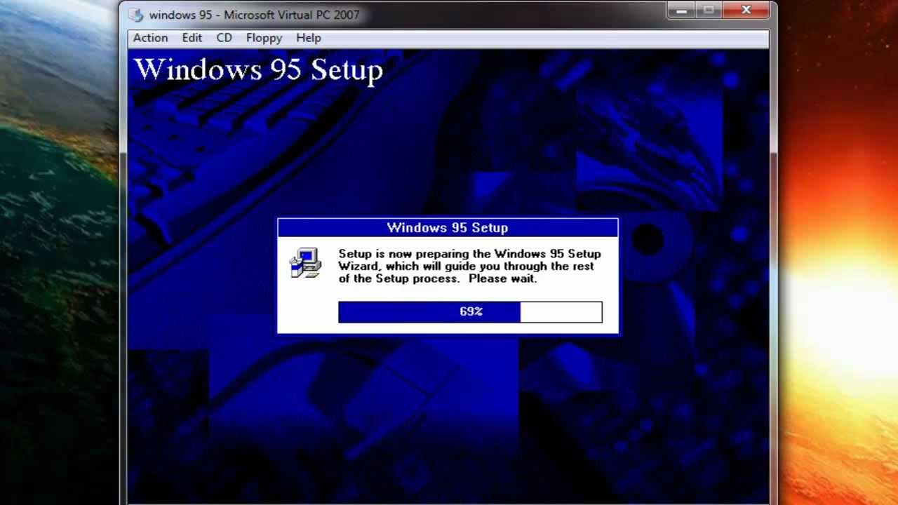 Windows 95 download oracle virtualbox